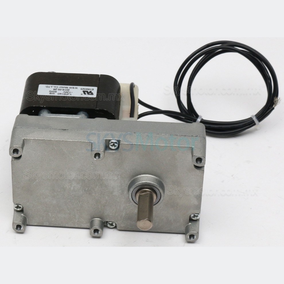 Motorreductor monofasico de polos sombreados GF-YJ61 CA 110/220 V con 251:1 a 5078:1 caja de engranajes rectos